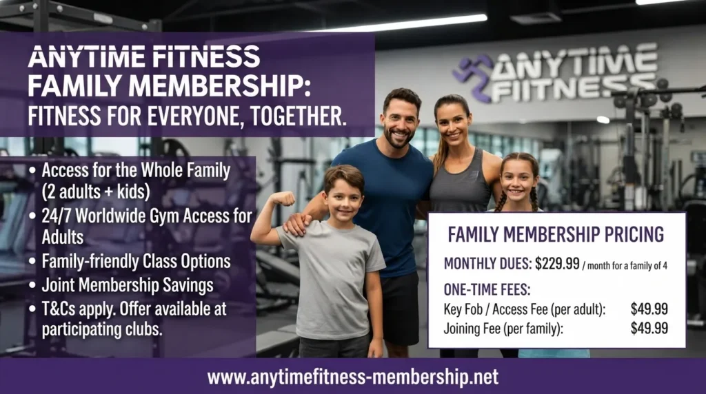 anytime fitness family membership